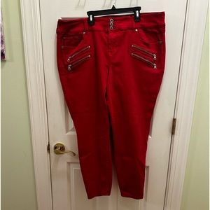 Torrid red jeans size 22R